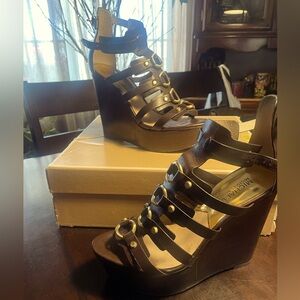 Brown Michael Kors Wedges, Size 8.5